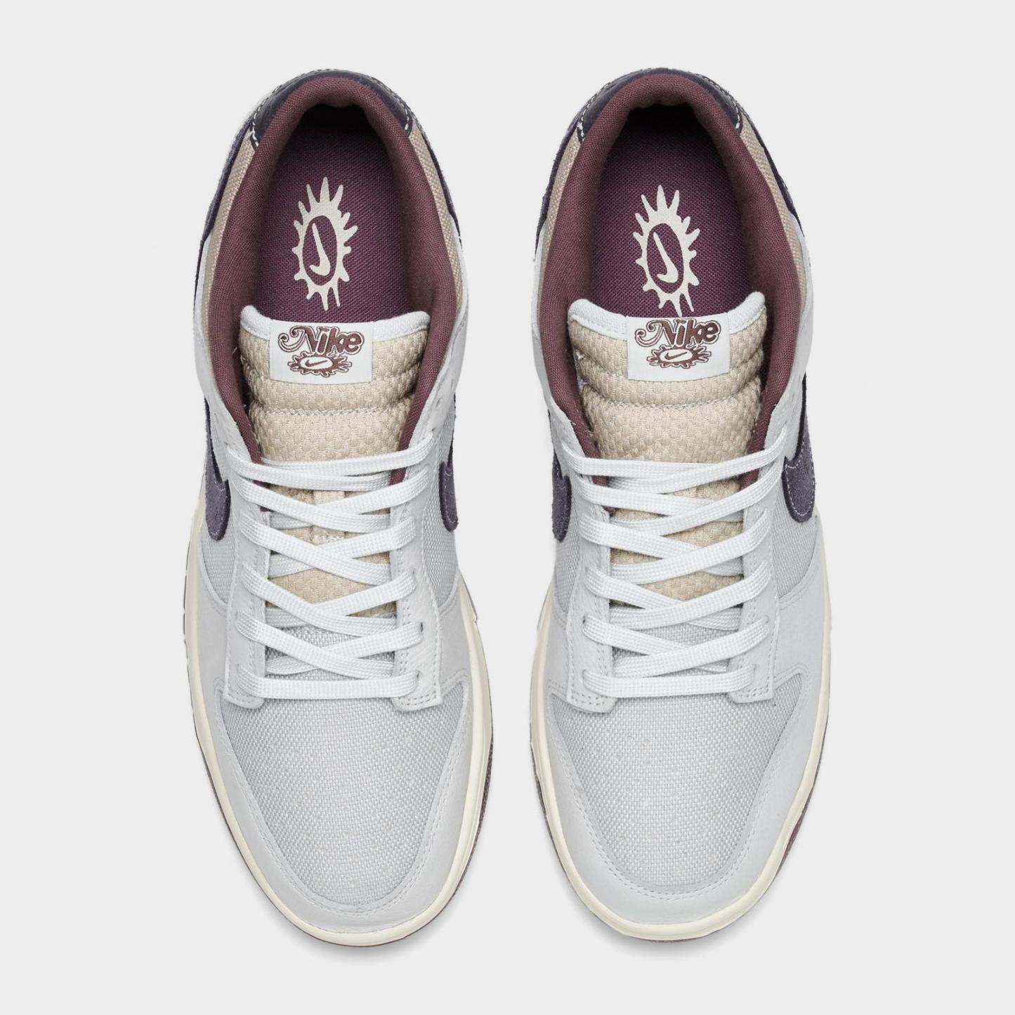 Men's Nike Dunk Low Retro SE Casual Shoes - Off White/Spruce Aura/Moon Particle/Dark Raisin
