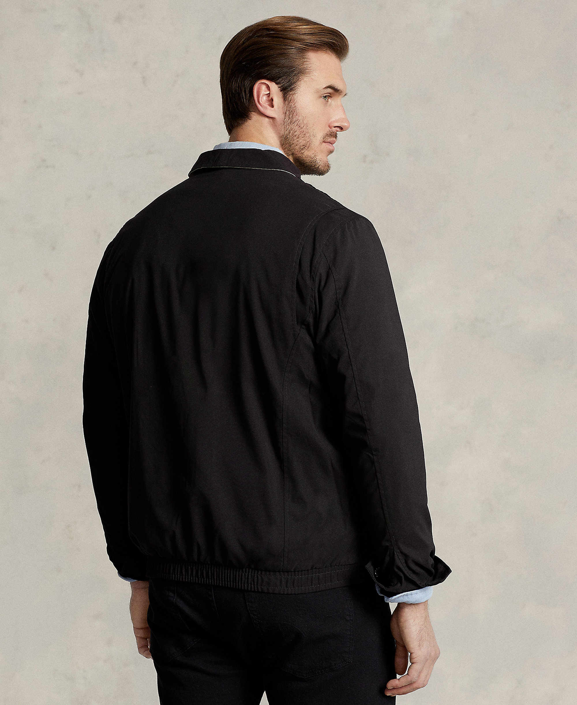 Polo Ralph Lauren Men's Big & Tall Bi-Swing Windbreaker Jackets - RL Black