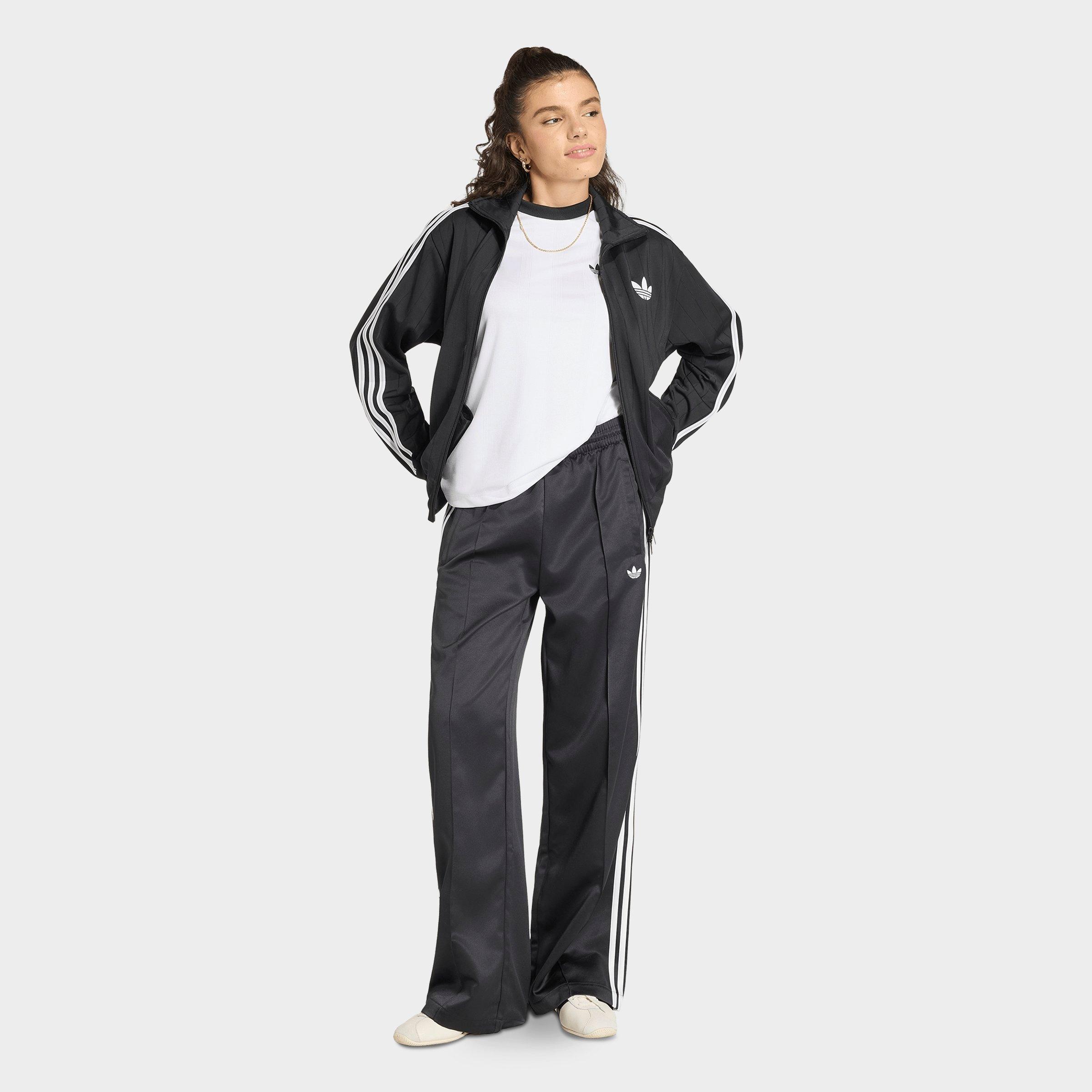 Women's adidas Originals Satin Superstar Loose Track Pants - Black/White