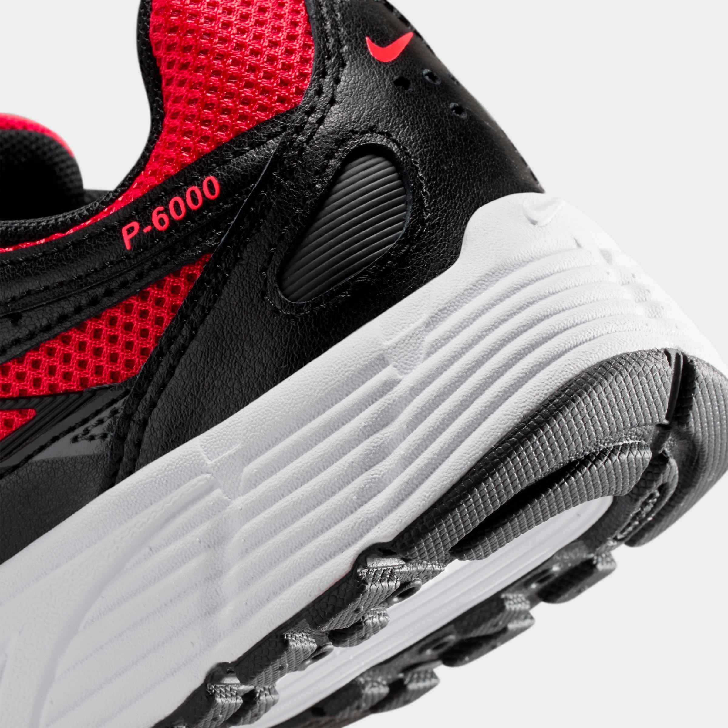 Big Kids' Nithtke P-6000 Casual Shoes - University Red/Metallic Silver/Dark Smoke Grey/Black - Detail shot