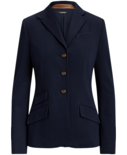 Lauren Ralph Lauren Women's Herringbone Notch Lapel Blazer - Lauren Navy