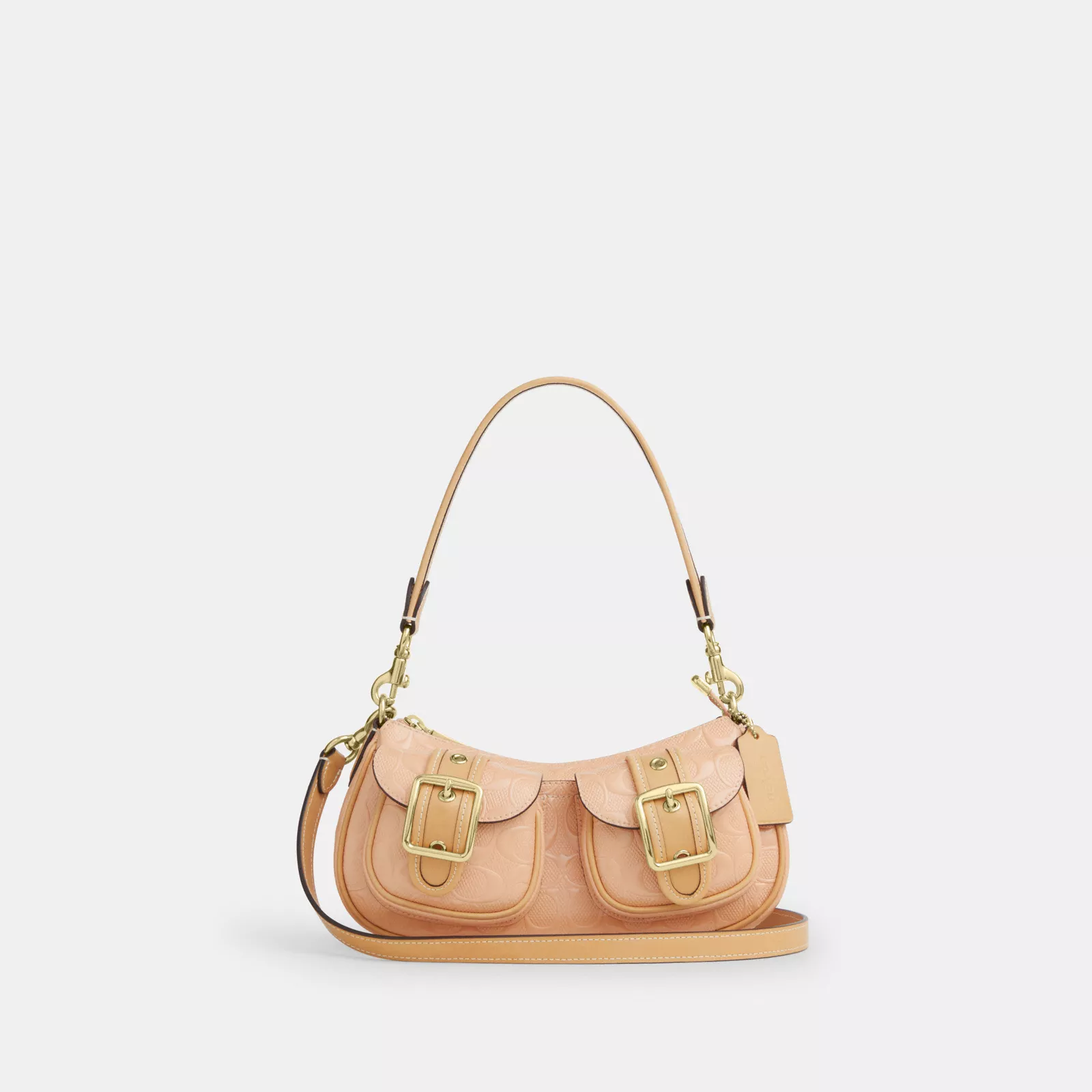Ashton Shoulder Bag In Signature Leather - Gold/Faded Blush