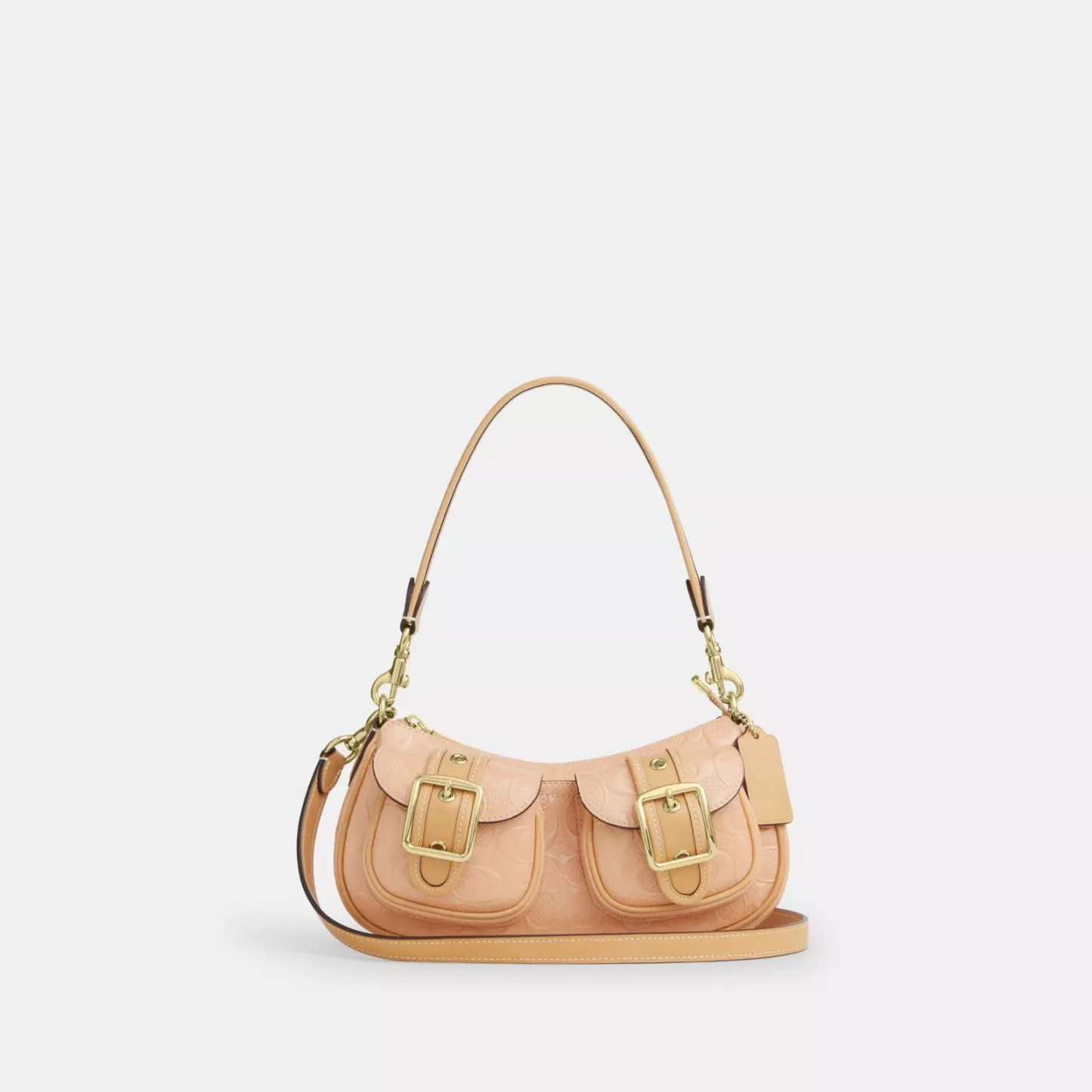 Ashton Shoulder Bag In Signature Leather - Gold/Faded Blush