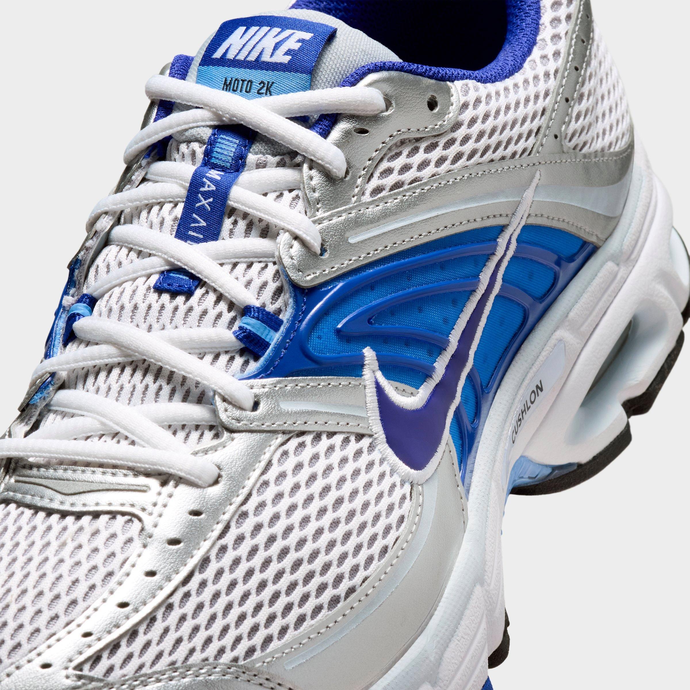 Men's Nithtke Air Max Moto 2K Casual Shoes - White/Wolf Grey/Royal Pulse/Concord - Detail shot