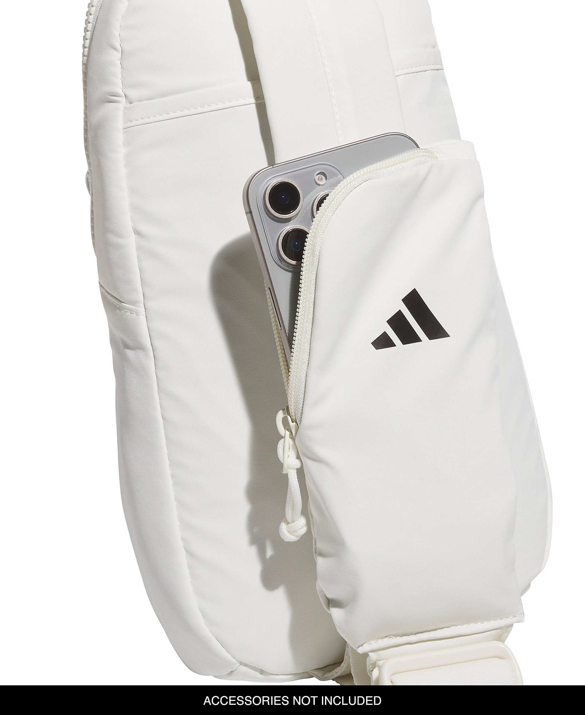 adidas Men's Essentials 3 Lightweight Sling Bag - Off White