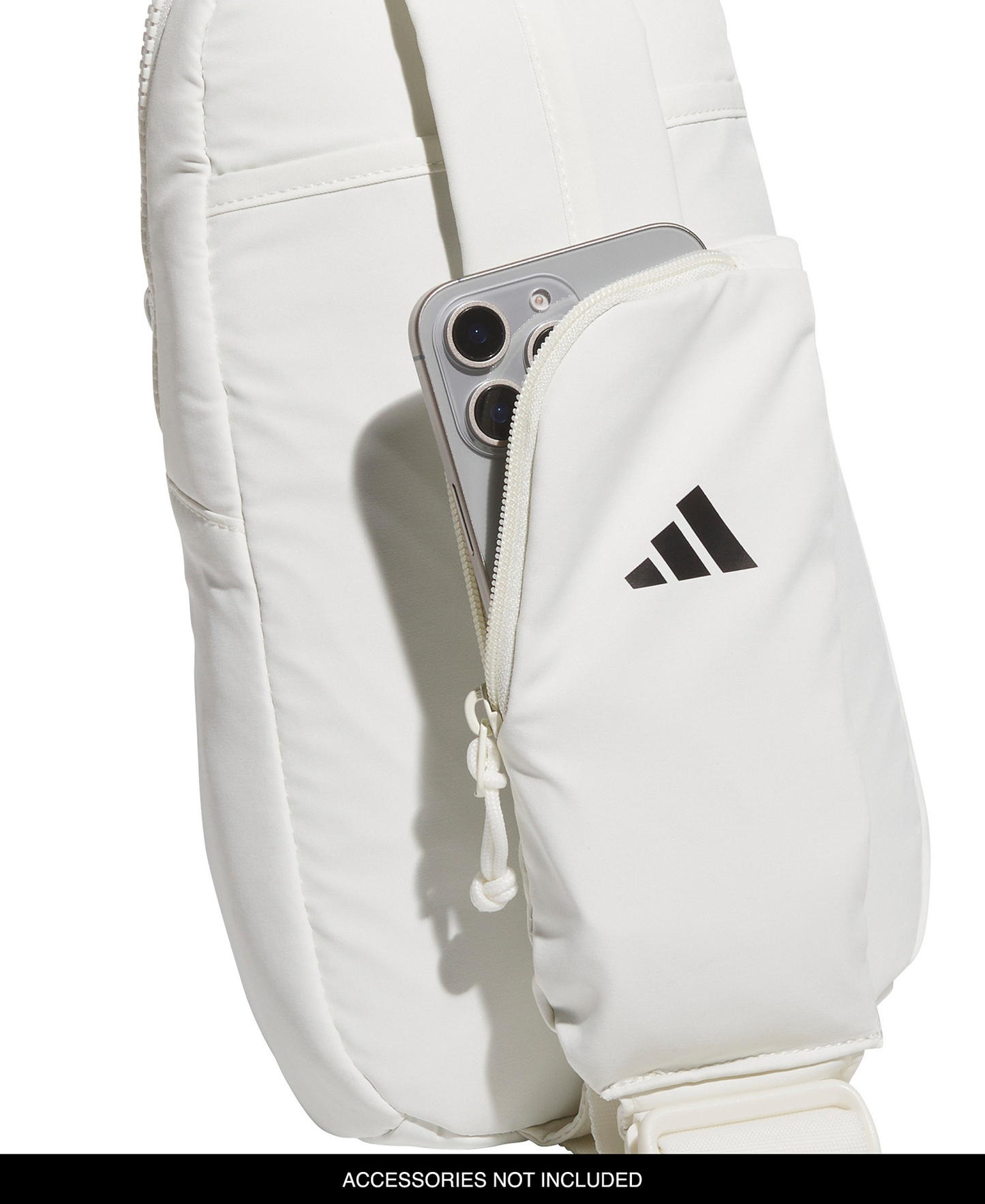 adidas Men's Essentials 3 Lightweight Sling Bag - Off White