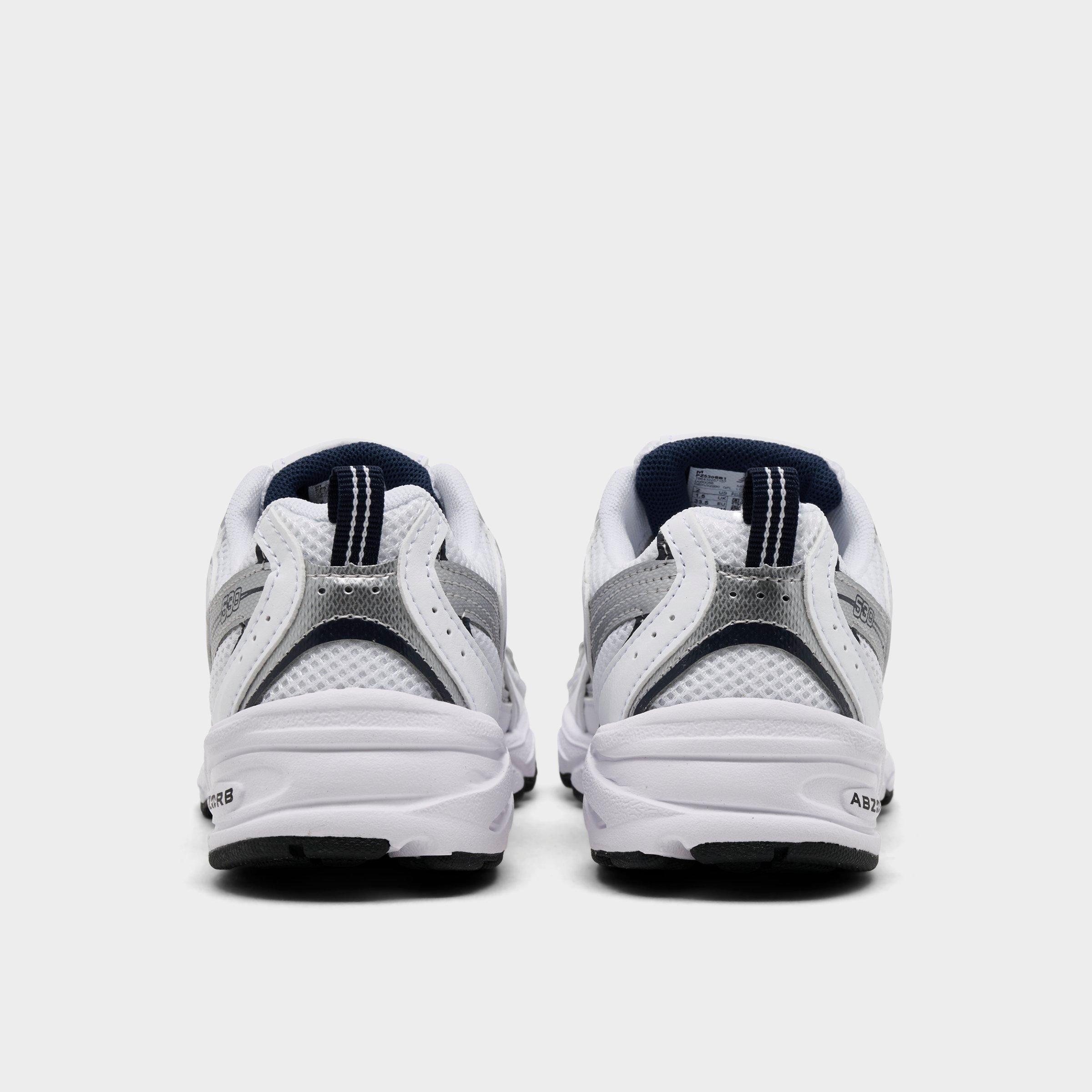 Little Kids' New Balance 530 Casual Shoes - White/Navy - view 4