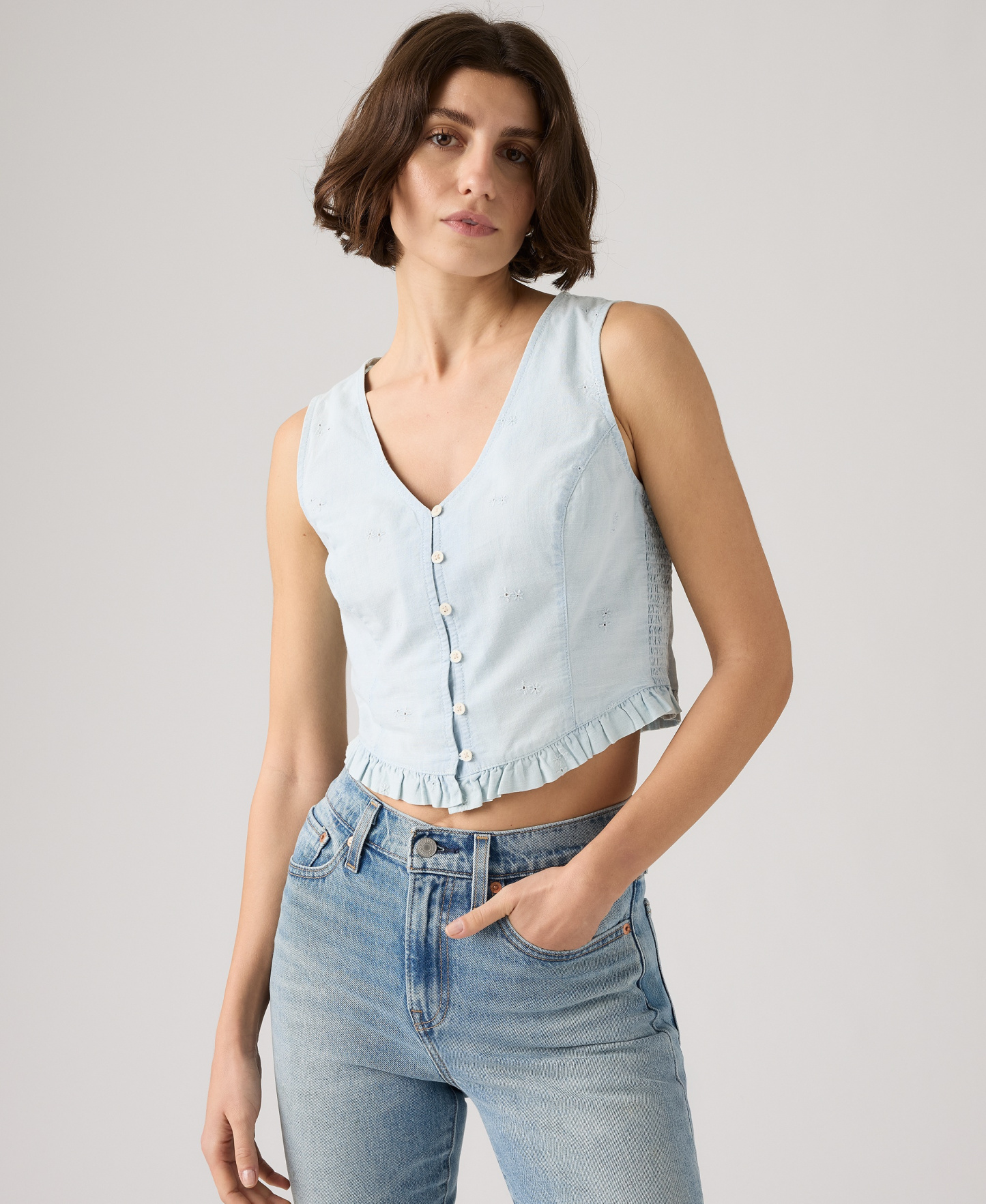 Levi's Women's Teagan Mini Eyelet Blouse