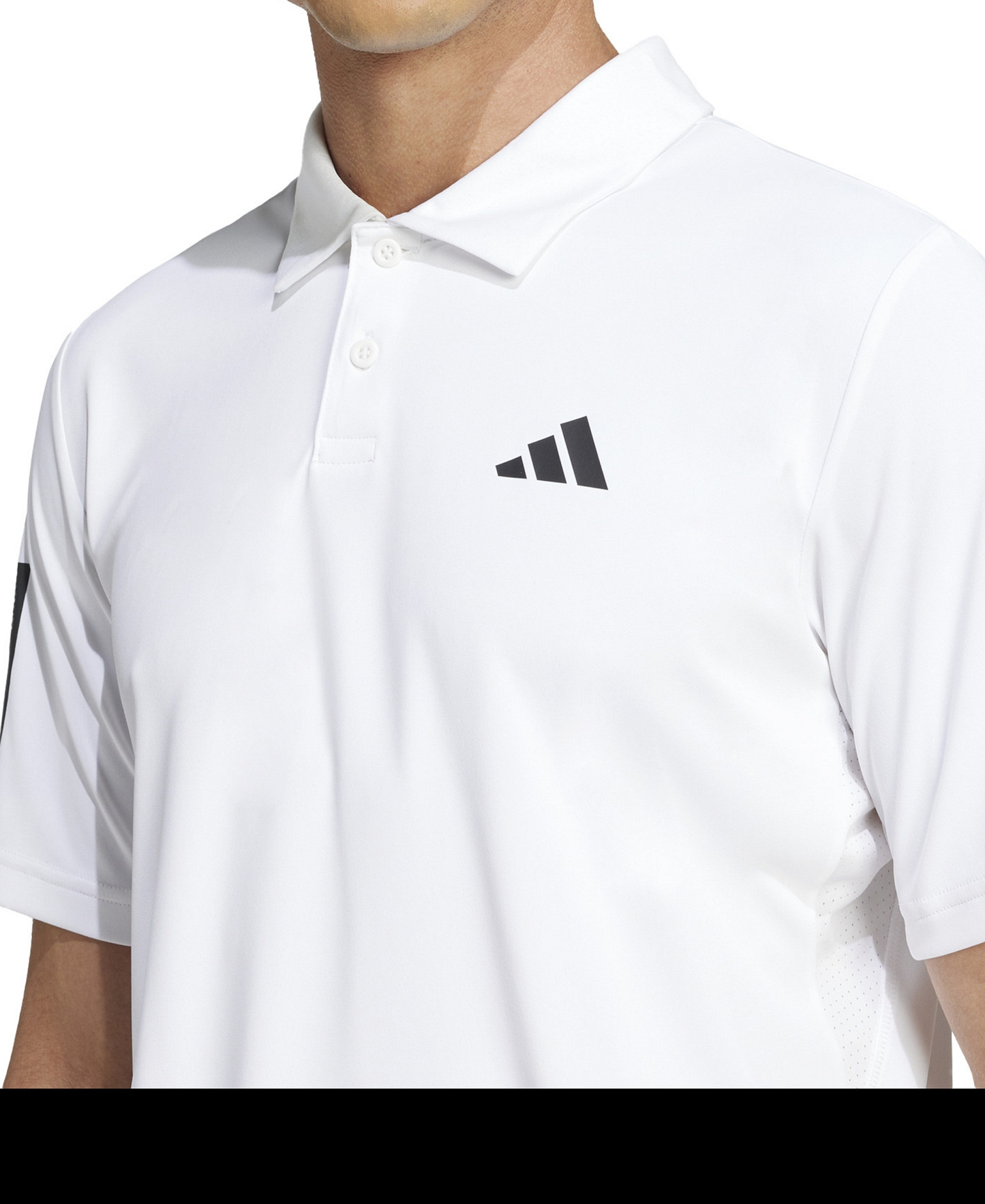 adidas Men's Club Tennis Climacool 3-Stripes Polo Shirt - White