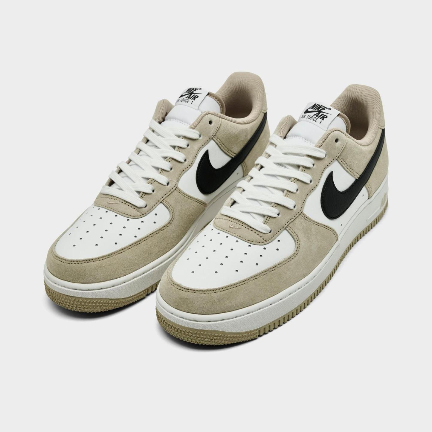 Men's Nike Air Force 1 '07 LV8 Casual Shoes - Summit White/Desert Khaki/Black