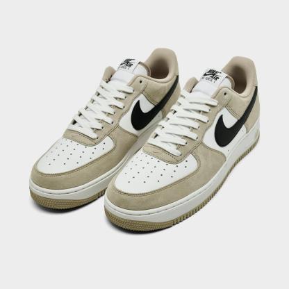 Men's Nike Air Force 1 '07 LV8 Casual Shoes - Summit White/Desert Khaki/Black