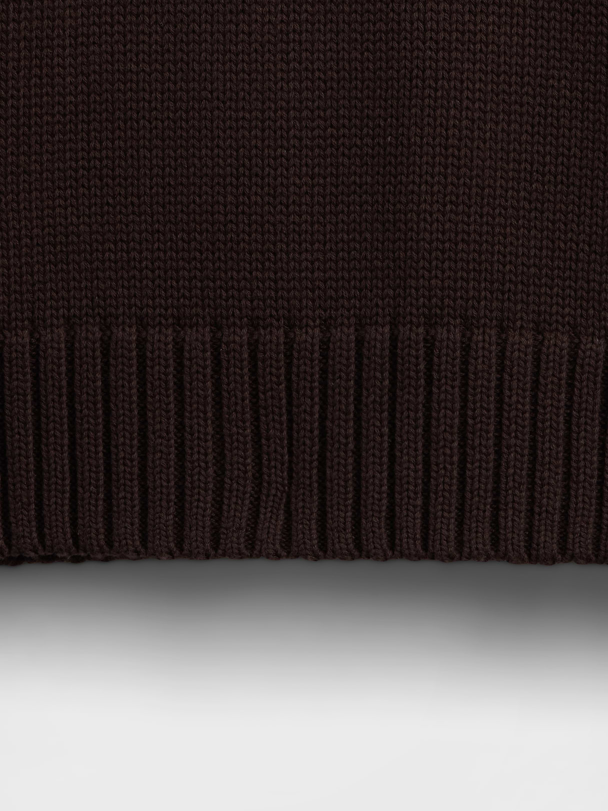100% Cotton Oversized Crop Sweater - Terra brown