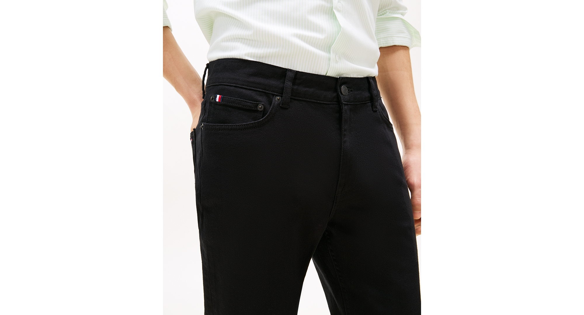 Tommy Hilfiger Men's Denton Straight-Fit Jeans - Black