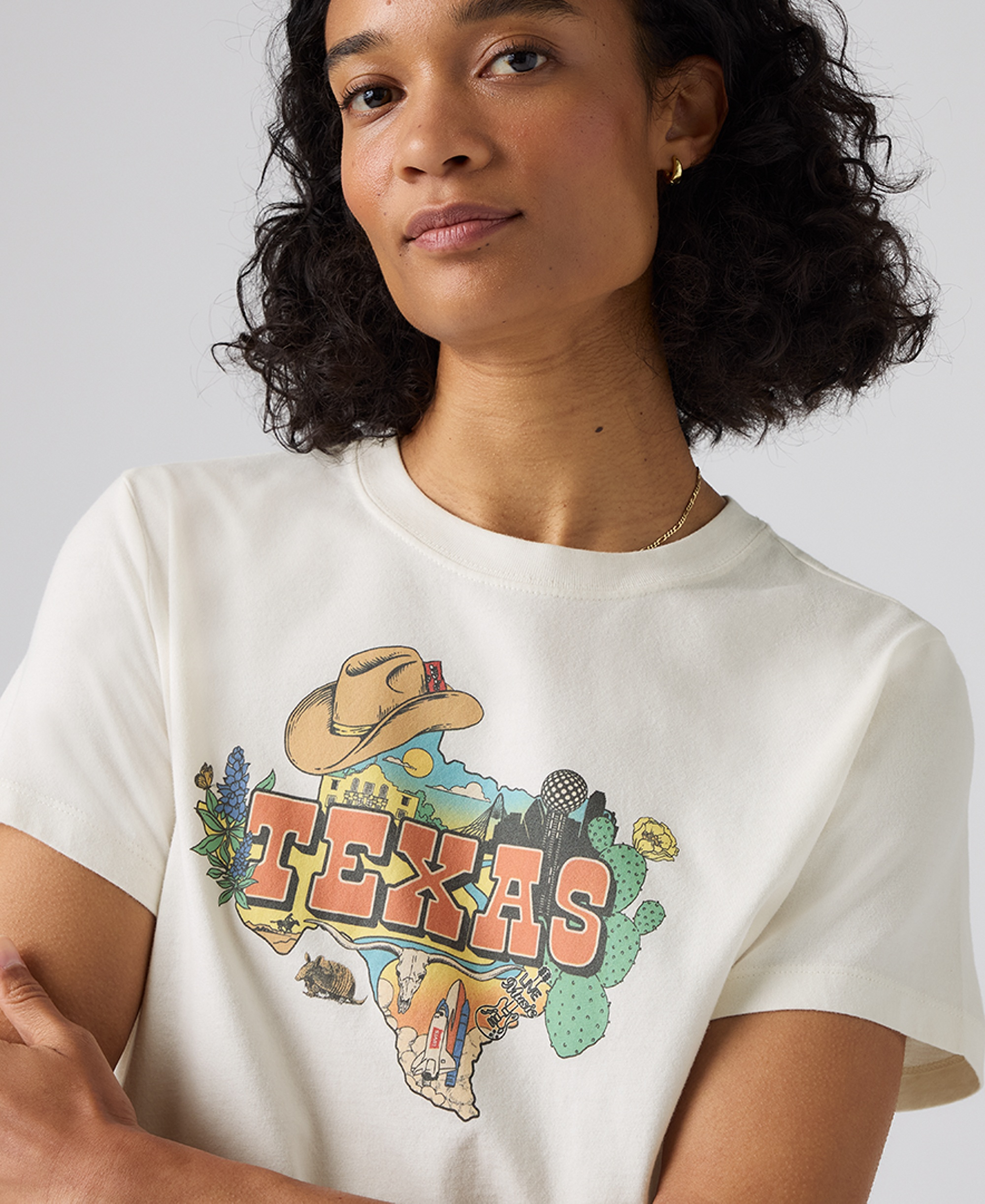 Levi's Premium Women's Graphic Favorite Print Short-Sleeve T-Shirt - Texas Egre