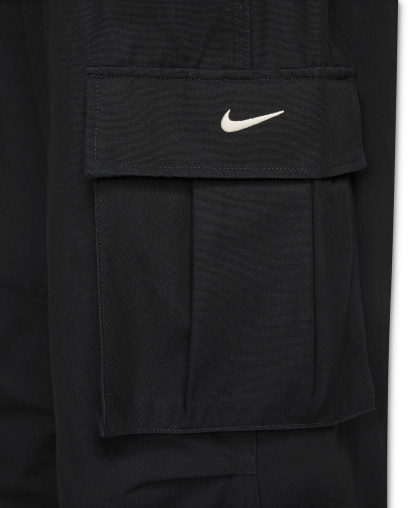 Nike Women's Sportswear Loose Mid-Rise Woven Cargo Pants - Black/sail