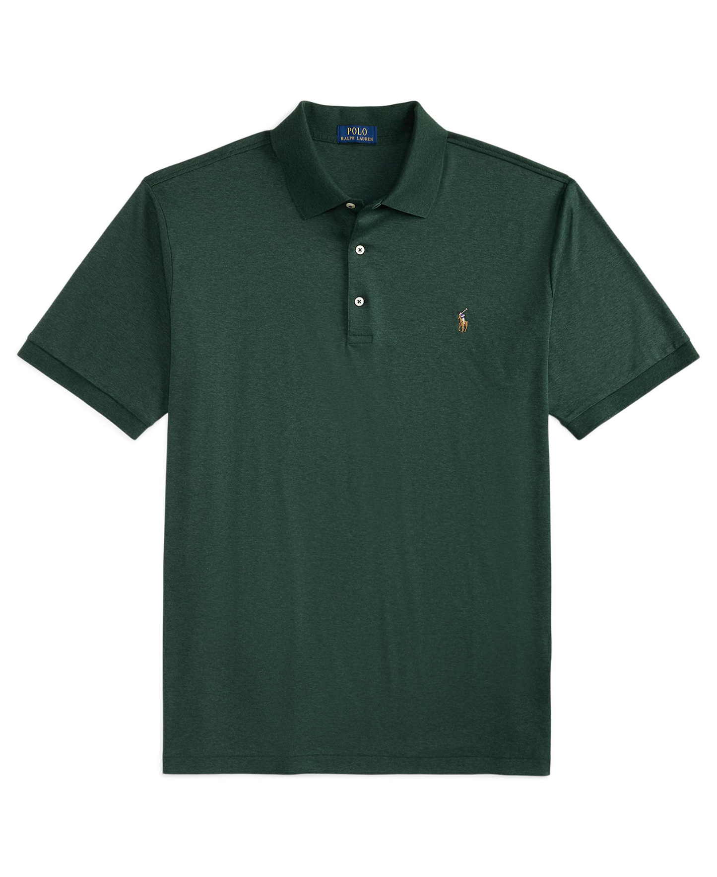 Polo Ralph Lauren Men's Big & Tall Solid Polo Shirt - Scotch Pine Heather