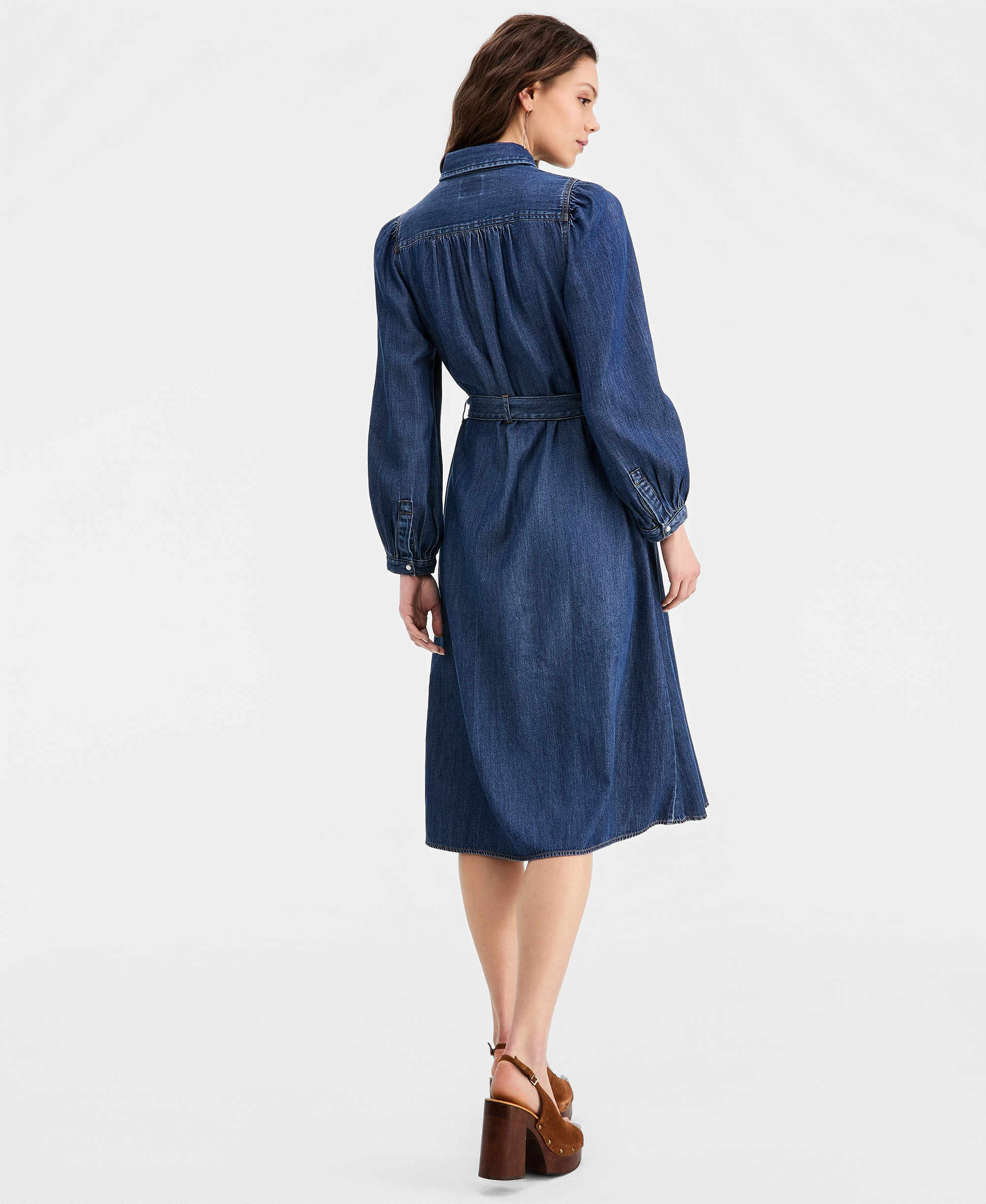 Levi's Premium Women's Point Collar Long-Sleeve Dress - Celestial