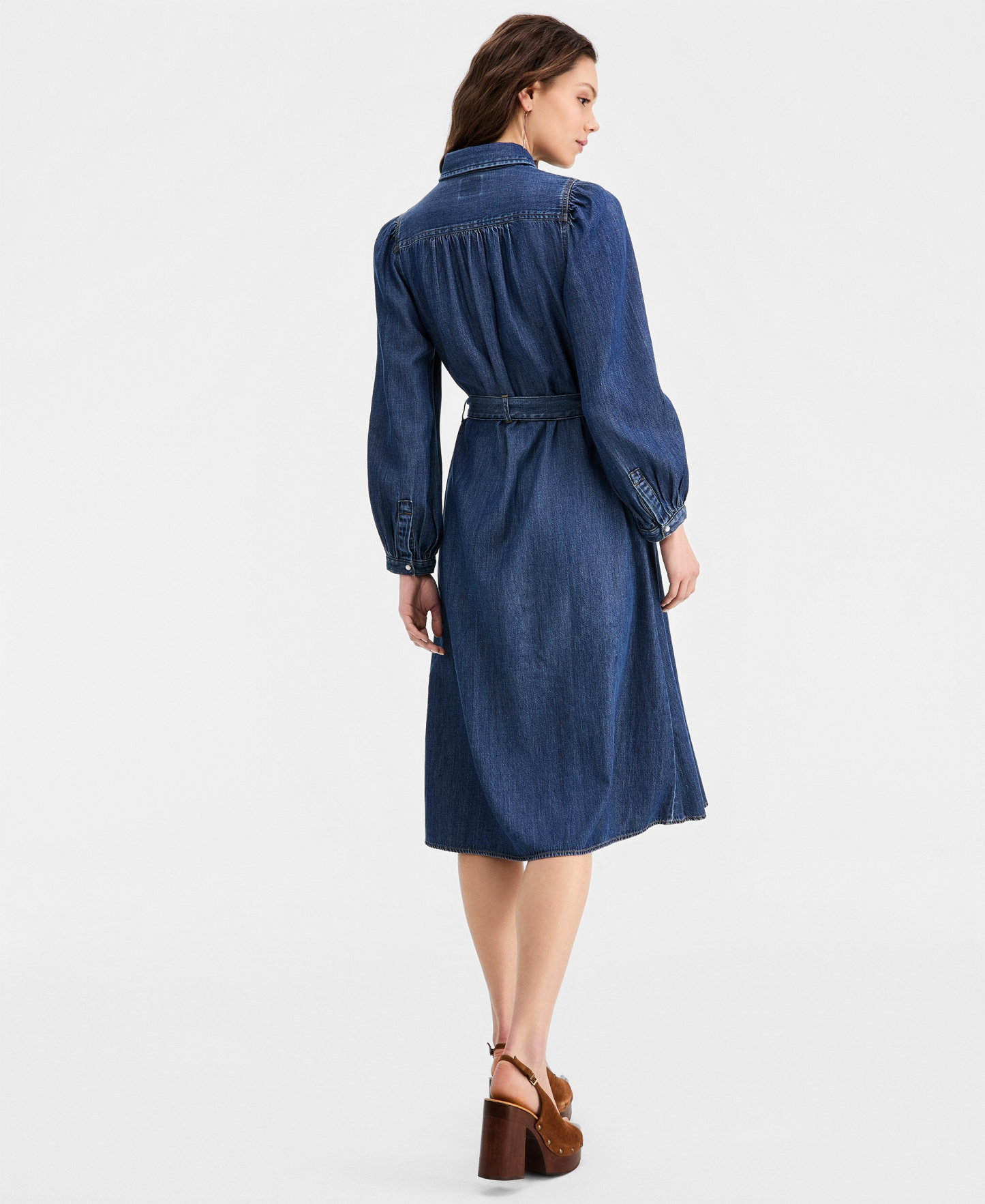 Levi's Premium Women's Point Collar Long-Sleeve Dress - Celestial