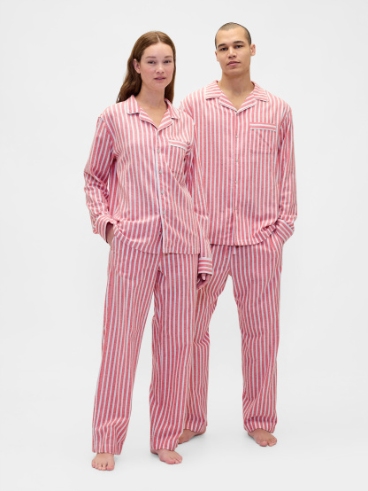 Adult Softest Flannel PJ Pants - Red stripe
