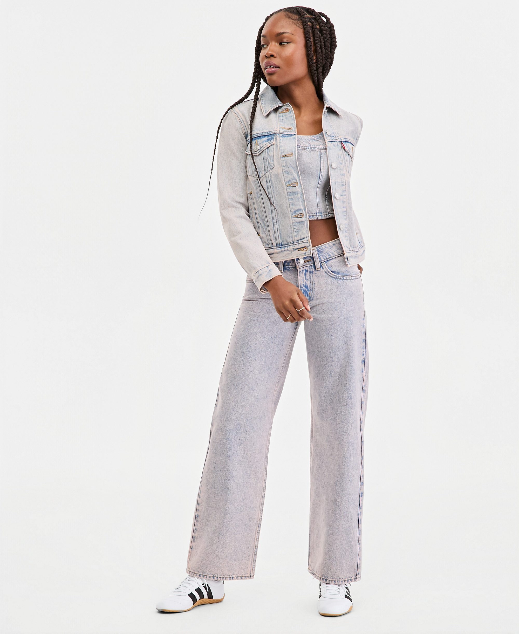 Levi's Women's Original Cotton Denim Trucker Jacket - Rose Water Trucker