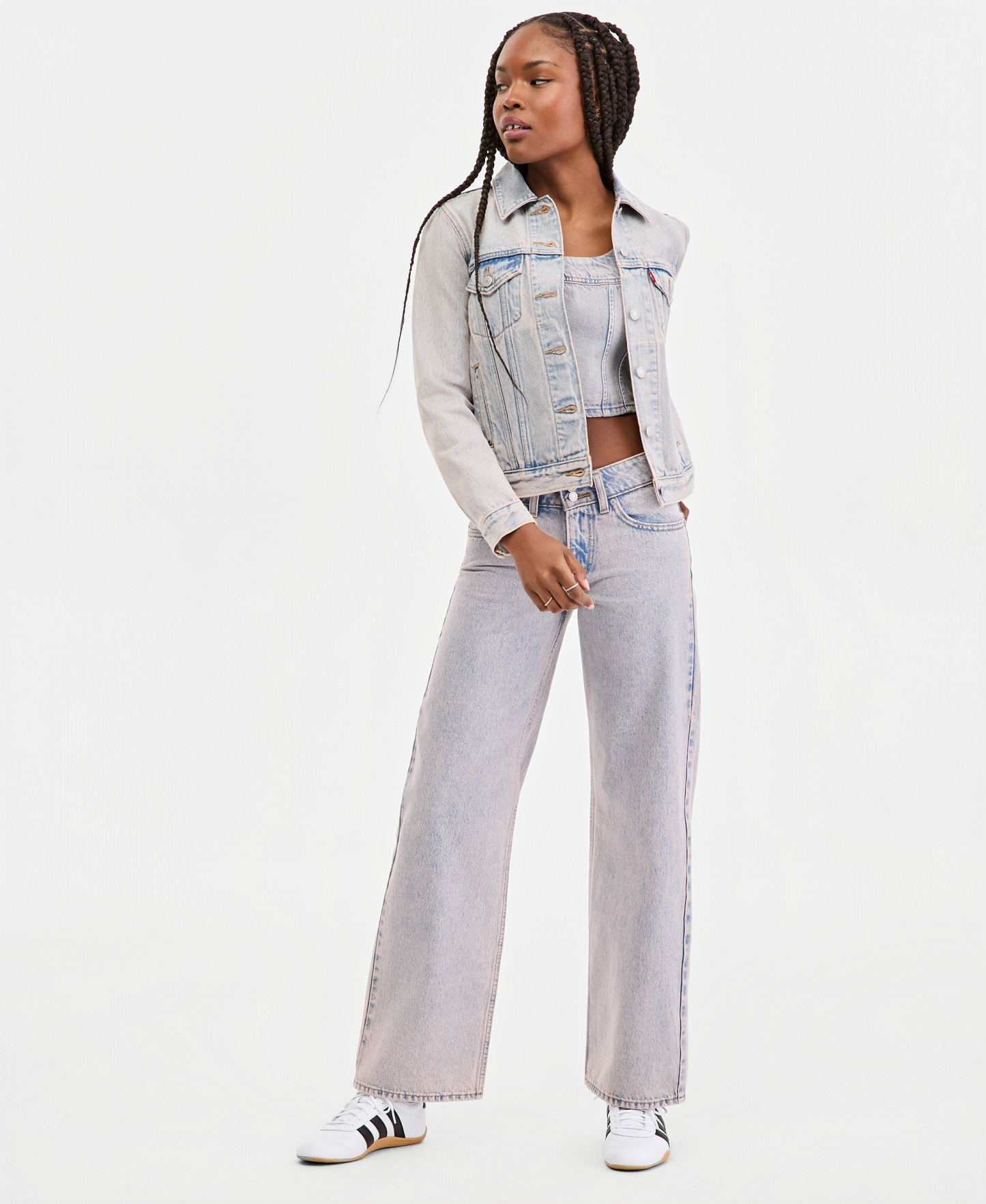 Levi's Women's Original Cotton Denim Trucker Jacket - Rose Water Trucker