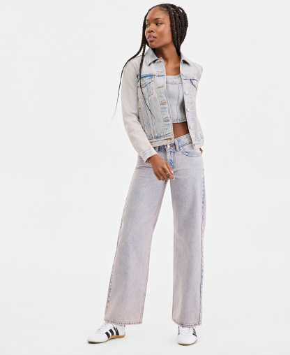 Levi's Women's Original Cotton Denim Trucker Jacket - Rose Water Trucker