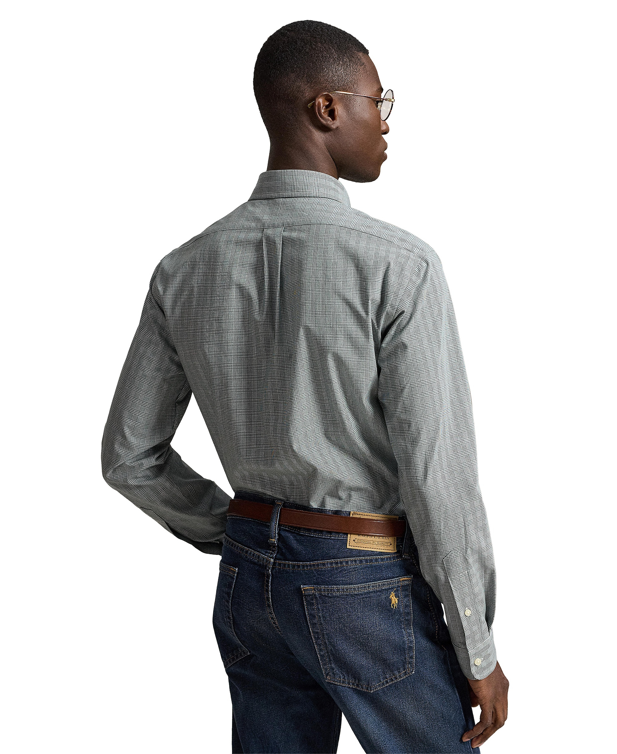 Polo Ralph Lauren Men's Stretch Poplin Shirt - Moss Agate Multi