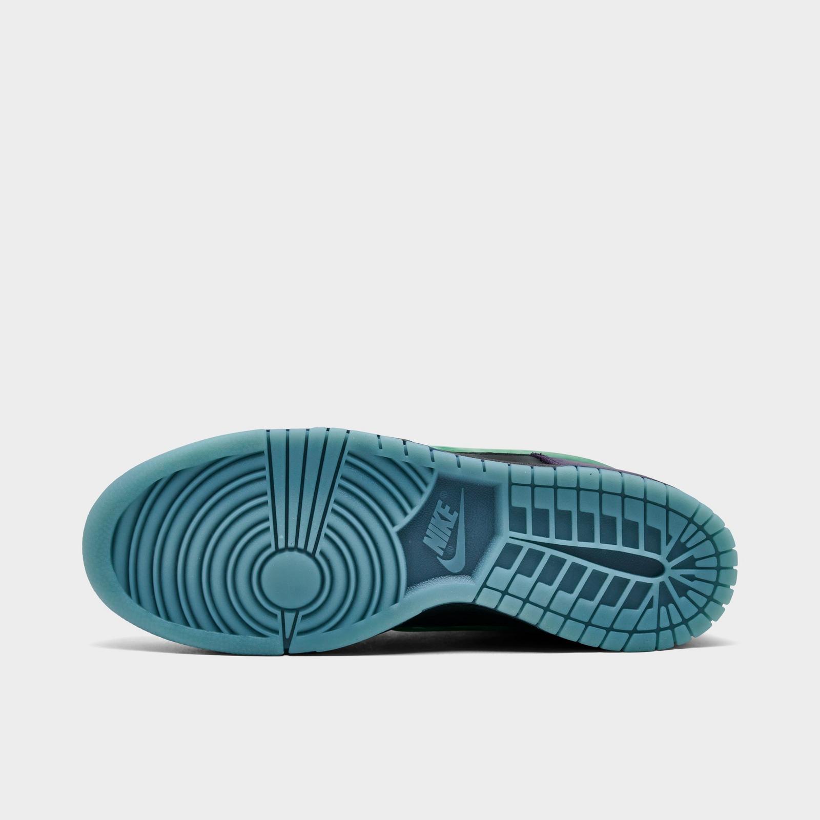Men's Nike Dunk Low Retro Limited Casual Shoes - Black/Grand Purple/Artisan Teal