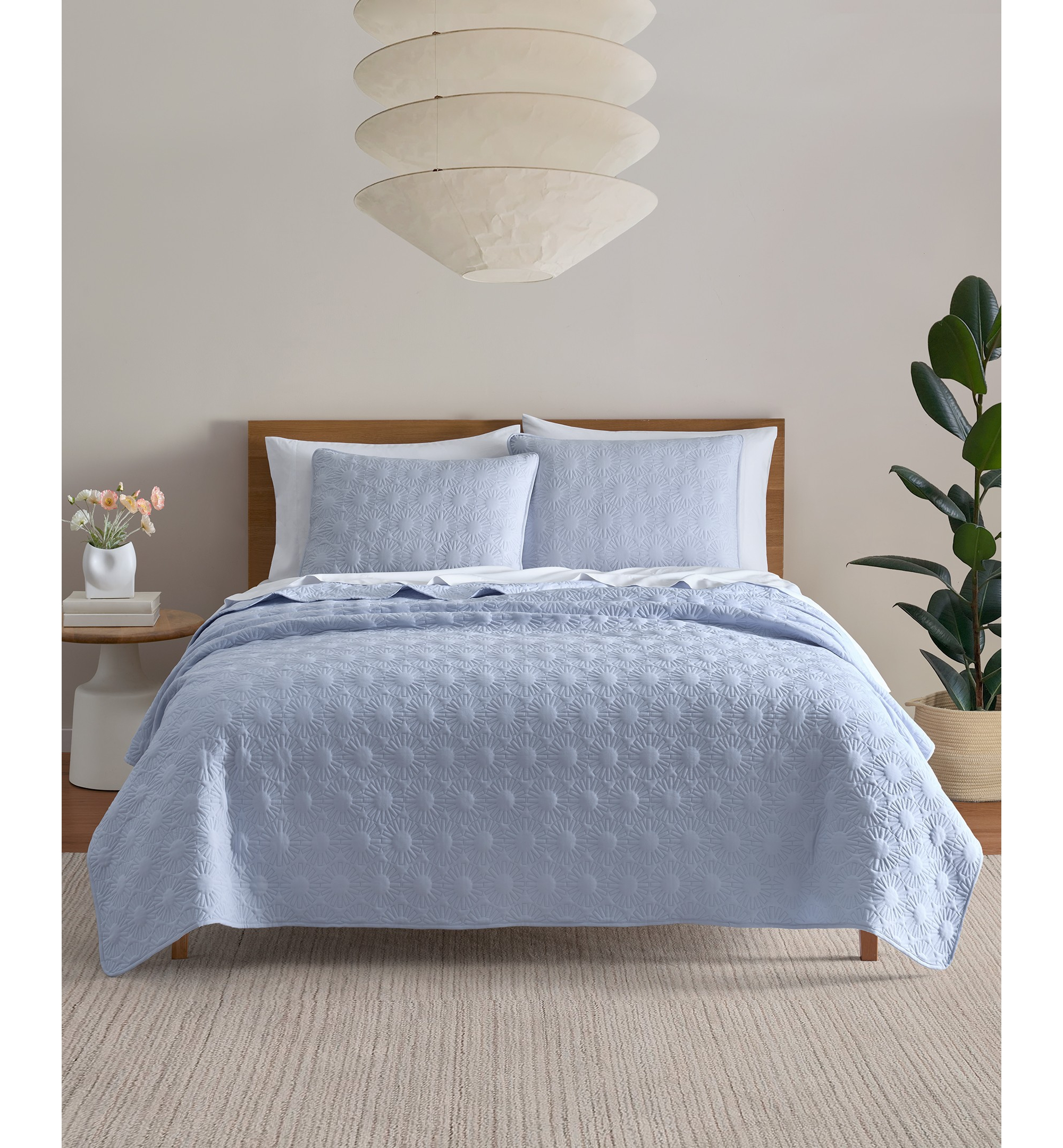 UGG® Devon Sun Logo Quilt Set - Misty Wisteria