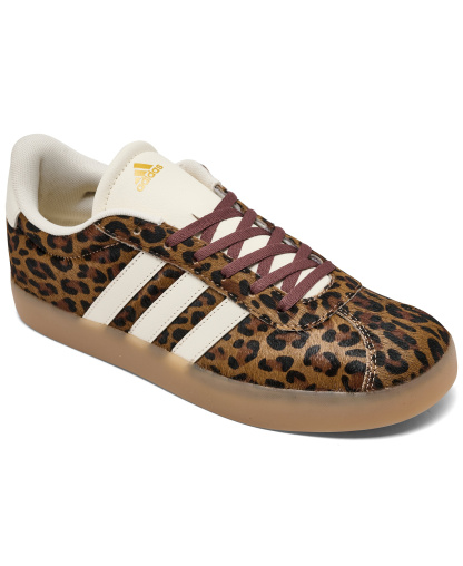 adidas Big Girls' VL Court 3.0 Lifestyle Sneakers from Finish Line - Mesa, White, Brown
