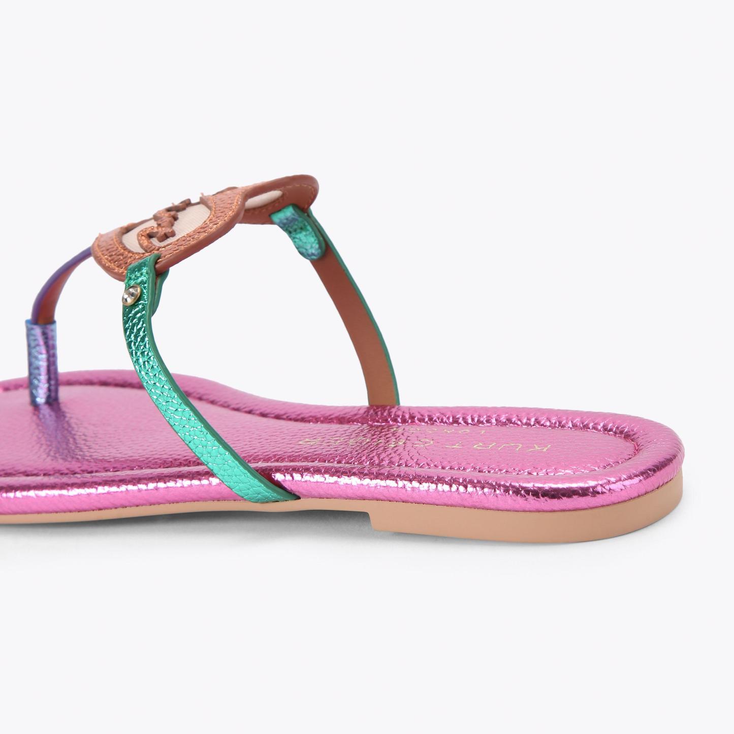 Kurt Geiger London Kurt Heart T-bar Sandal - Multi Colored - view 4