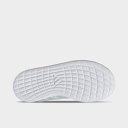 Little Kids' adidas x Minecraft Lightorama Court Stretch Lace Hook-And-Loop Casual Shoes - Halo Mint/Solar Purple/Ice Lavender - Bottom view
