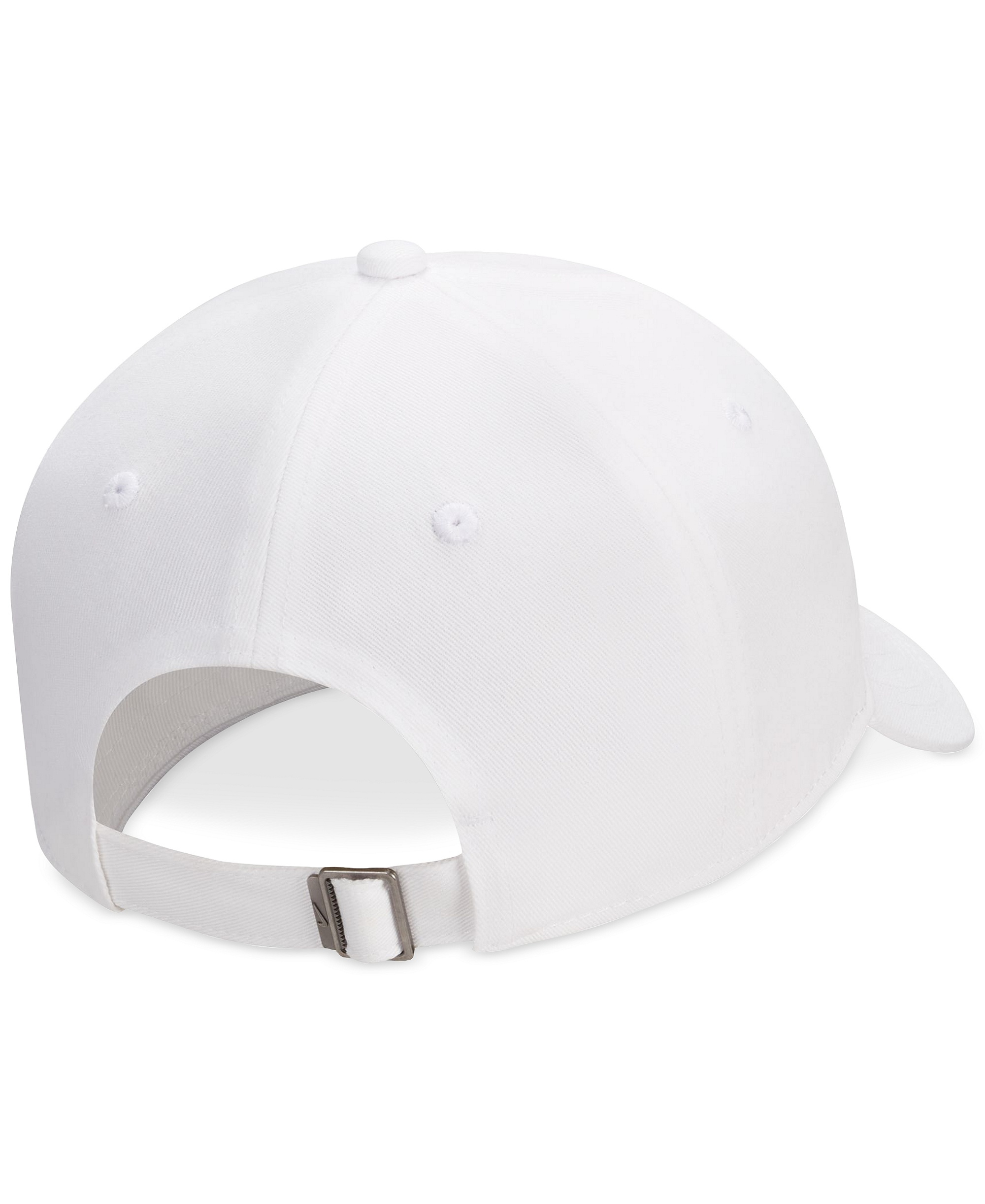 Nike Unisex Club Logo Embroidered Cap - White/Black