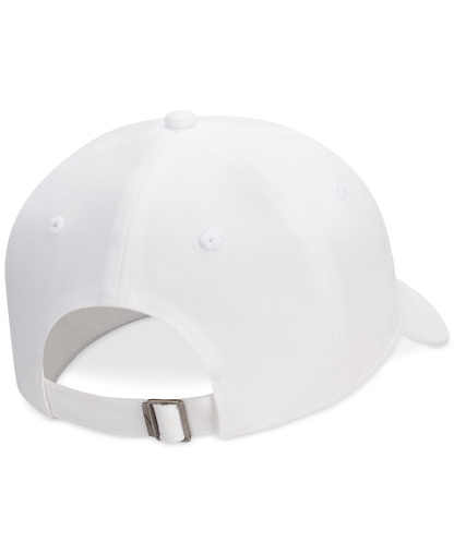 Nike Unisex Club Logo Embroidered Cap - White/Black