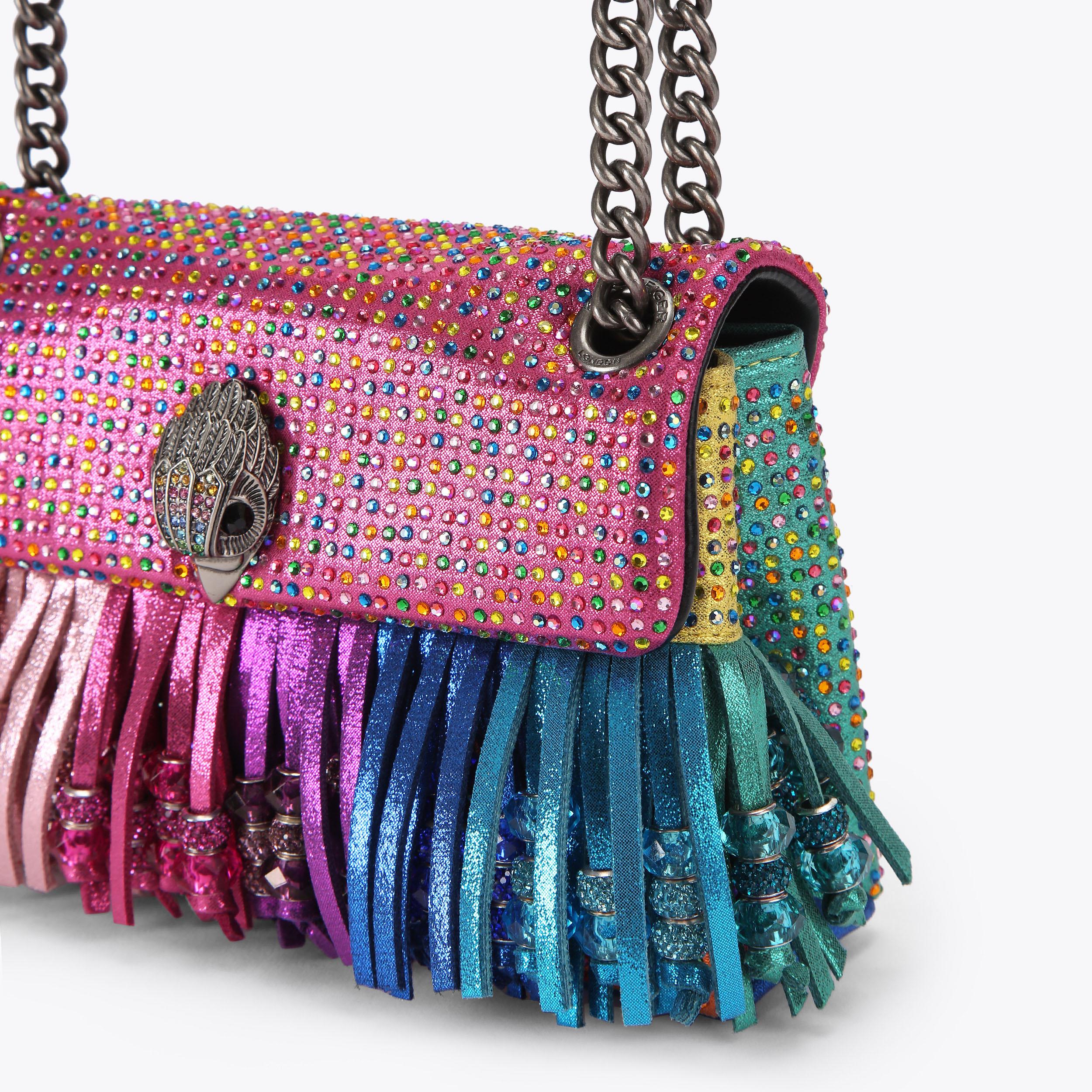 Kurt Geiger London Mini Kensington Fringe Bag - Multi Colored - view 6