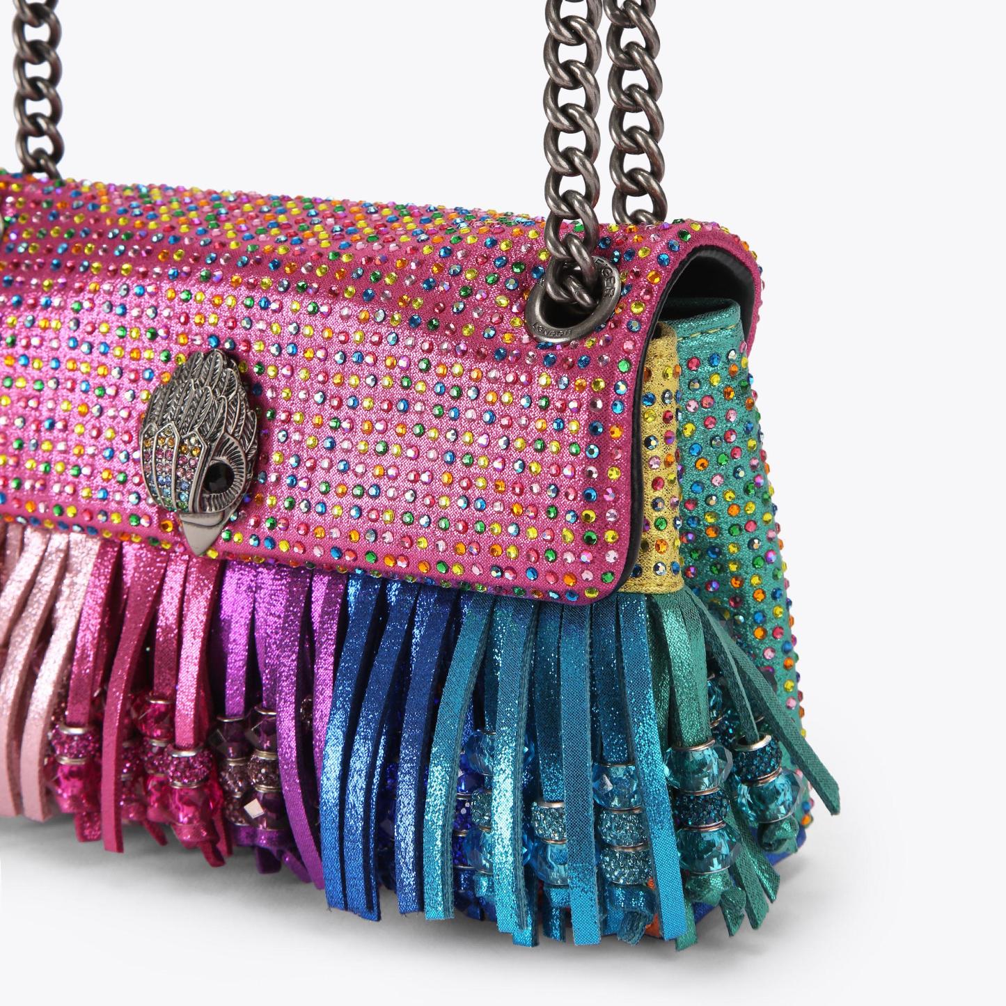 Kurt Geiger London Mini Kensington Fringe Bag - Multi Colored - view 6
