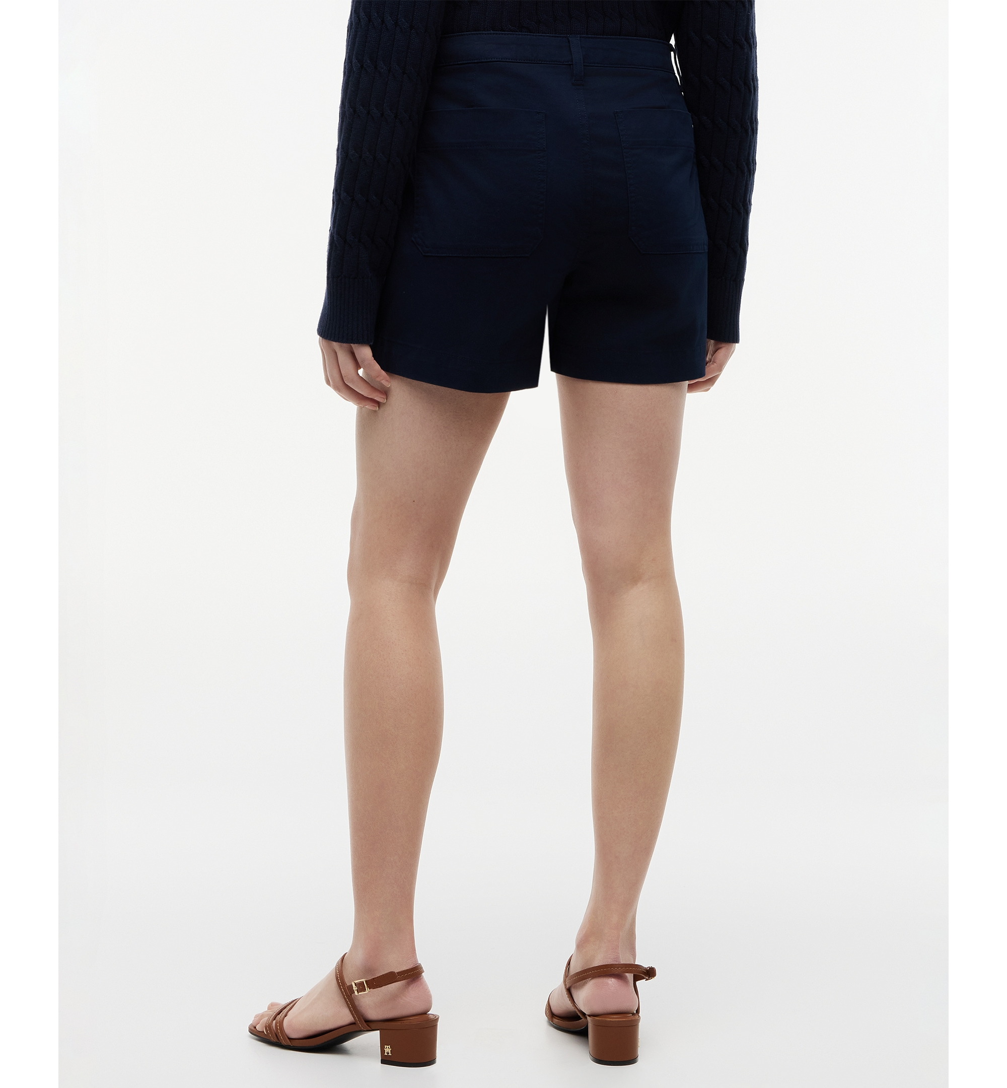 Tommy Hilfiger Women's Twill Patch Pocket Shorts - Dark Night Navy