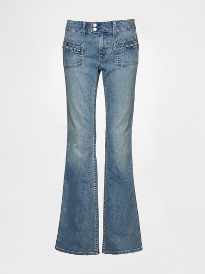 Low Rise Long & Lean Jeans - Medium indigo