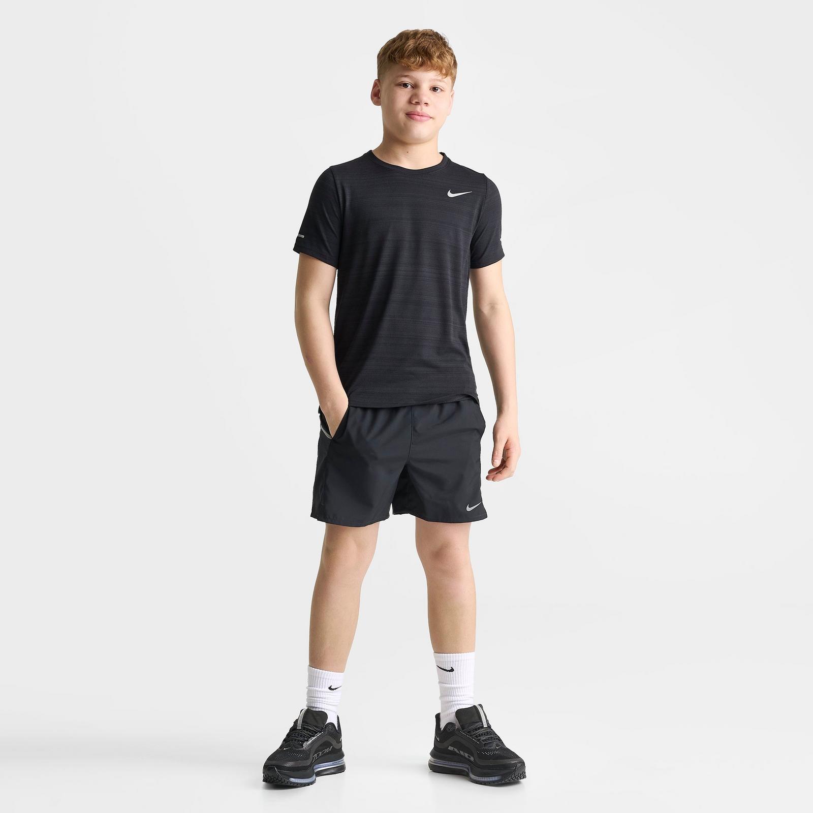 Big Kids' Nike Miler Dri-FIT Training Shorts - Black