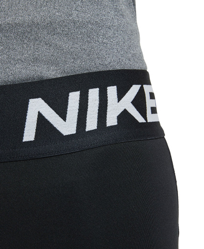 Nike Girls' 7-16 Pro Elastic Waist 3" Shorts - Black