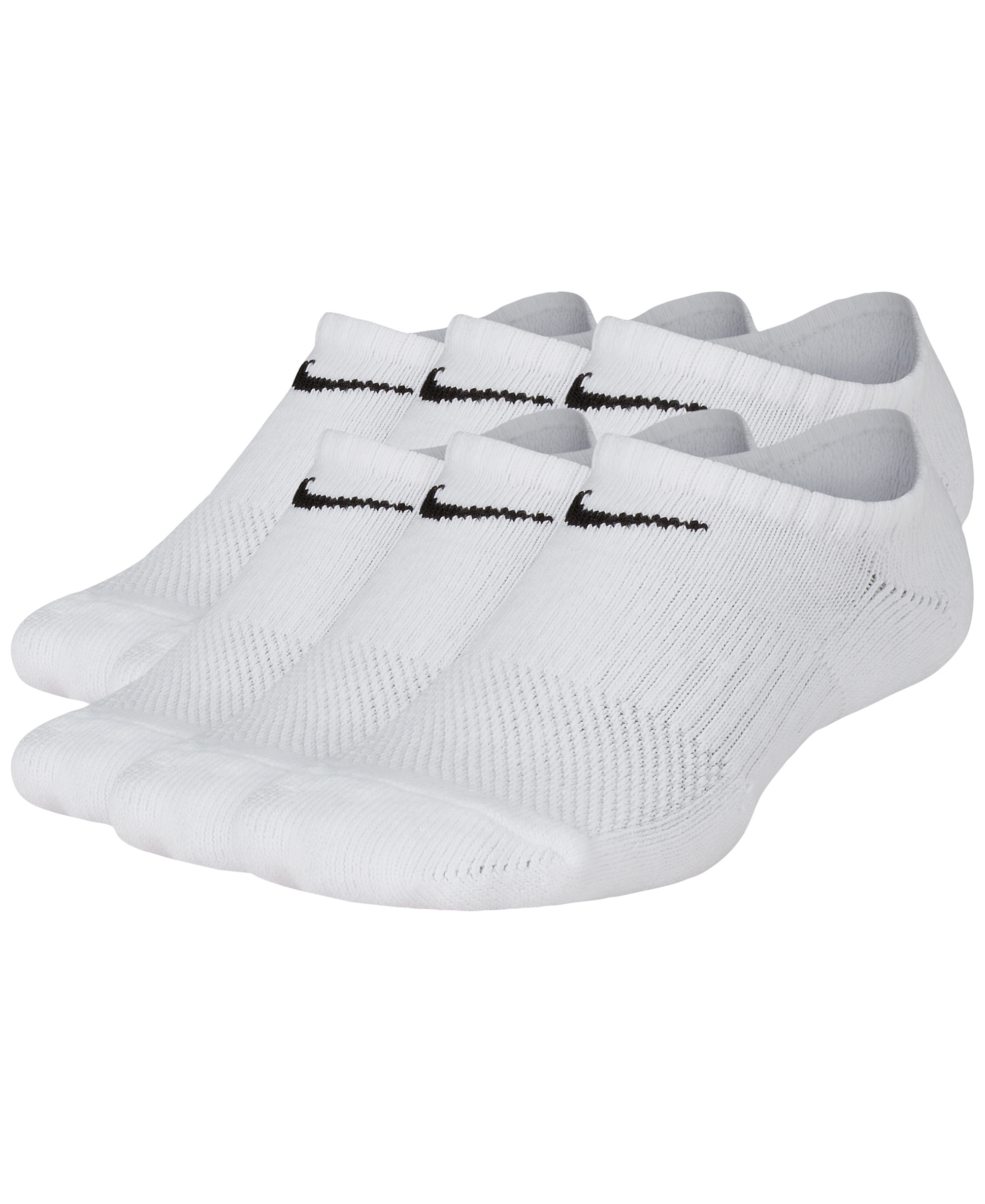 Nike Big Kids' Cushioned No-Show Socks, 6 Pairs - White