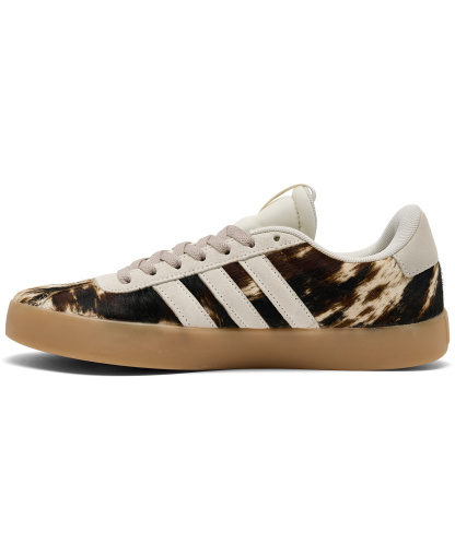 adidas Women's VL Court 3.0 Cow Print Sneakers - OffWhite, TraceBrown
