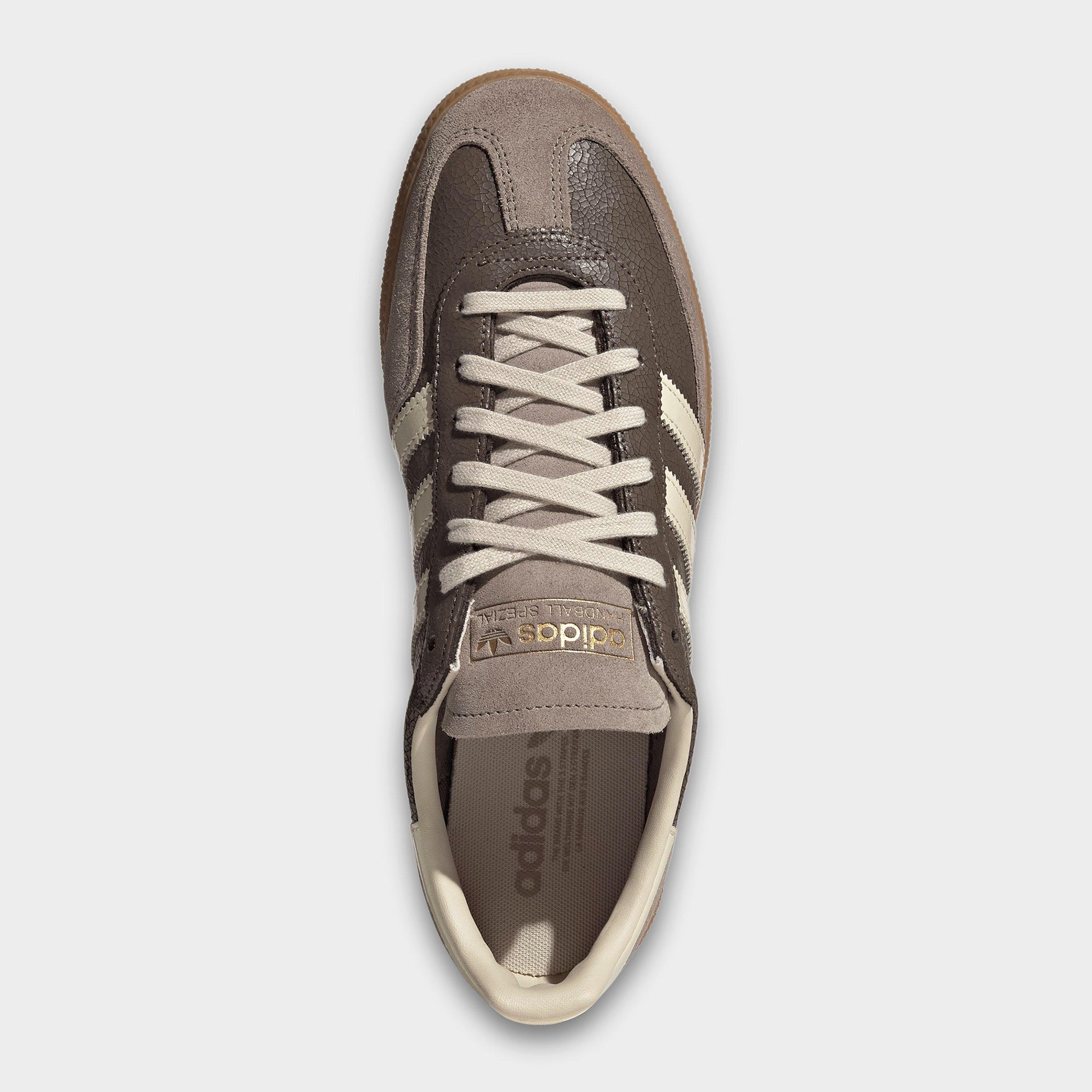 Men's adidas Originals Handball Spezial Casual Shoes - Part 1 - Earth Strata/Warm Vanilla/Gum - Top view