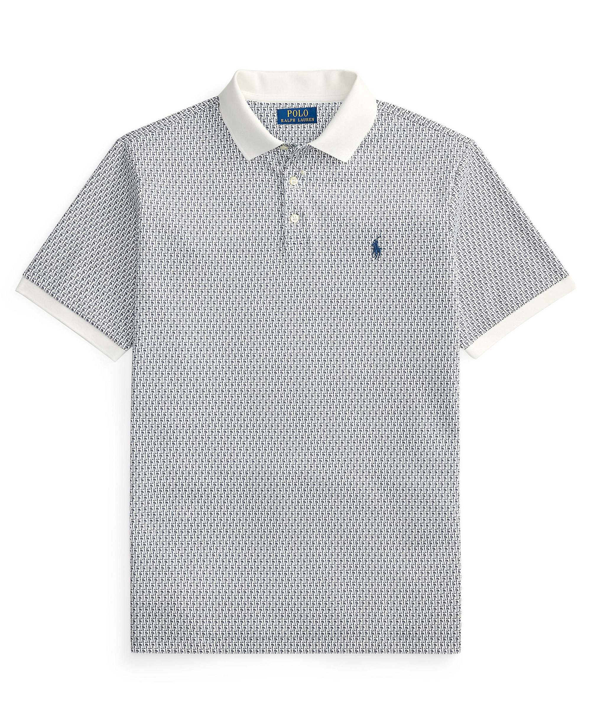 Polo Ralph Lauren Men's Short-Sleeve Classic-Fit Polo Shirt - Mini Mallets/White