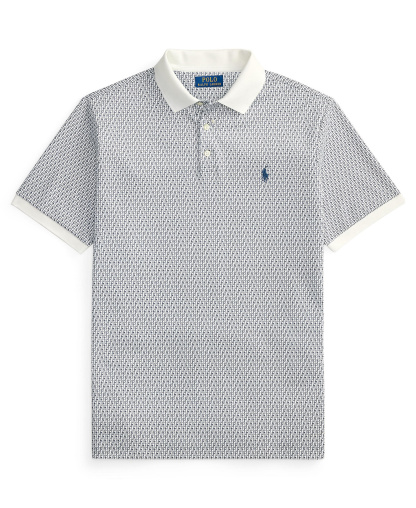 Polo Ralph Lauren Men's Short-Sleeve Classic-Fit Polo Shirt - Mini Mallets/White