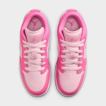 Big Kids' Air Jordan Retro 1 Low Casual Shoes - China Rose/White/Pink Foam - view 5