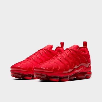 Men's Nike Air VaporMax Plus Running Shoes - University Red/University Red