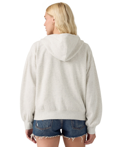Levi's Women's Graphic Everyday Zip-Up Hoodie - Frosty Grey Heather Bc02