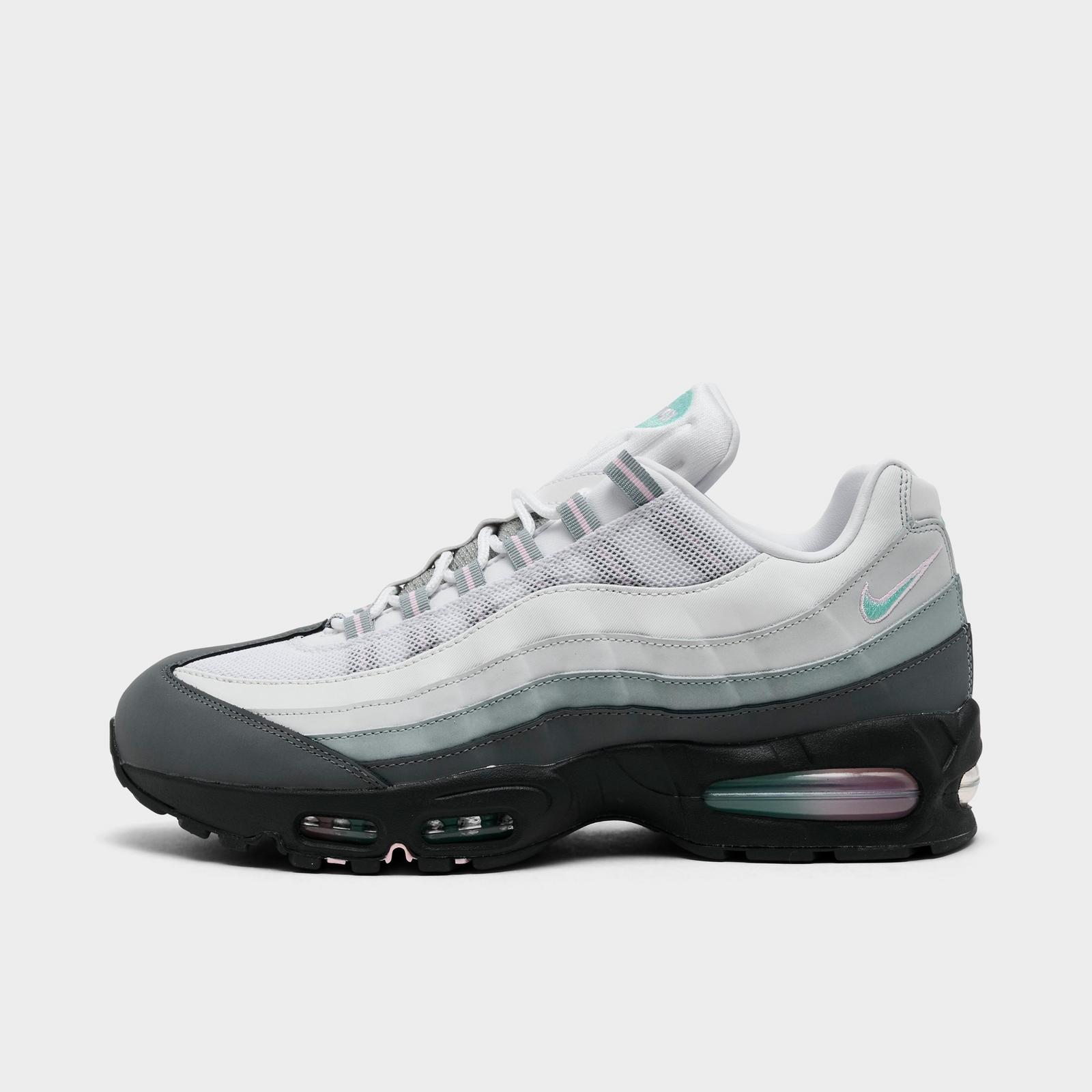 Men's Nike Air Max 95 Big Bubble Casual Shoes - Anthracite/Pink Foam/Hyper Turquoise/White/Smoke Grey/Light Pumice