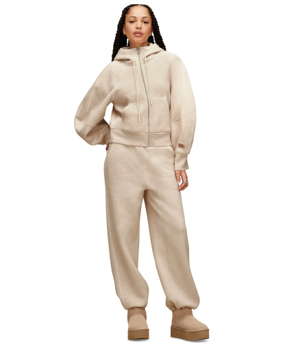 UGG Women's Classic Long-Sleeve Full-Zip Hoodie - Sand Heather
